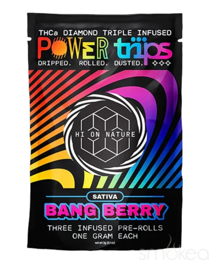 Hi On Nature THCA Diamond Power Trips Pre-Rolls - Bang Berry